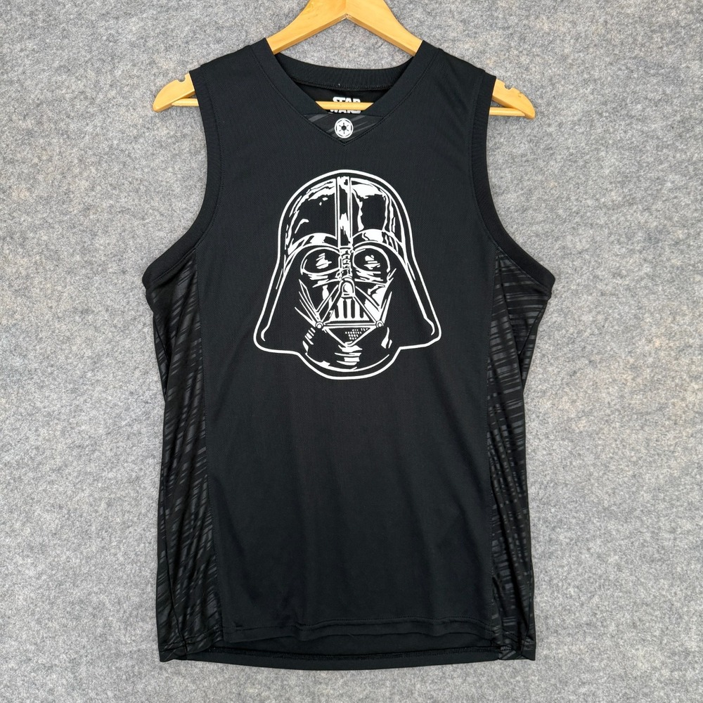 Star Wars Darth Vader Basketball Jersey Tank Top Shirt Mens Small 77‎ Mad Engine